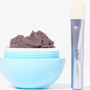 Bubble - Skincare Come Clean Clay Face Mask w/ Brush - For All Skin Types - Vegan- Vitamine E - 45ml